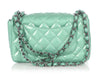 Chanel Mini Green Quilted Patent Classic