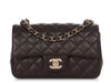 Chanel Mini Dark Brown Quilted Lambskin Classic