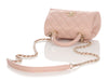 Chanel Extra Mini Pink Quilted Caviar Coco Handle