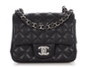 Chanel Mini Black Quilted Lambskin Square Classic