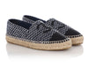 Chanel Black, Navy, and White Tweed Espadrilles