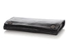 Chrome Hearts Long Cross Button Black Leather Wallet