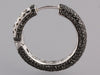 Black Diamond Hoop Earrings