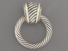 David Yurman Two Tone Door Knocker Earrings