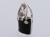 Hidalgo 18K White Gold and Diamond Bulldog in a Handbag Charm