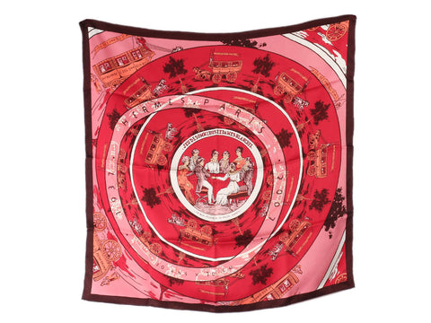 Hermès Jeu Des Omnibus Et Dames Blanches Scarf