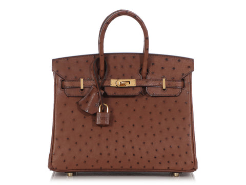 Hermès Etrusque Ostrich Birkin 25