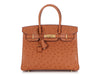 Hermès Cognac Ostrich Birkin 30