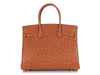 Hermès Cognac Ostrich Birkin 30