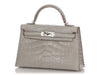 Hermès Mini Gris Perle Matte Alligator Kelly 20