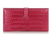 Hermès Fuchsia Shiny Alligator Béarn Wallet