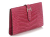 Hermès Fuchsia Shiny Alligator Béarn Wallet