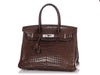 Hermès Havane Matte Porosus Crocodile Birkin 30