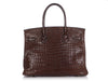 Hermès Havane Matte Porosus Crocodile Birkin 30