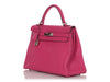 Hermès Fuchsia Chèvre Kelly 32