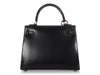 Hermès Black Box Calfskin Kelly 25