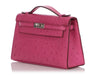 Hermès Fuchsia Ostrich Kelly Pochette