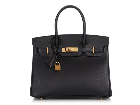 Hermès Black Epsom Birkin 30