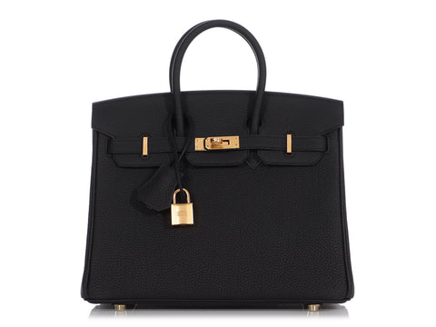 Hermès Black Togo Birkin 25