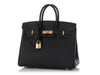 Hermès Black Togo Birkin 25