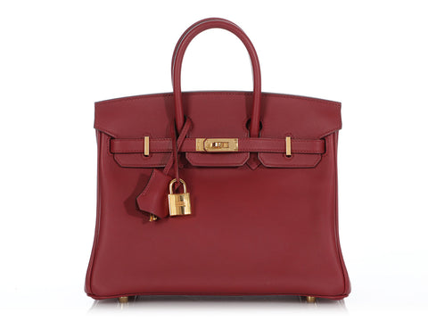 Hermès Rouge Vif Veau Jonathan Birkin 25