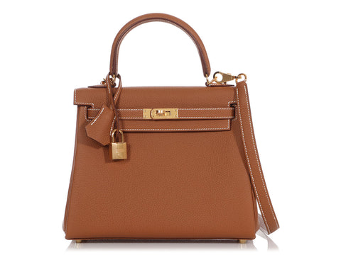 Hermès Gold Togo Kelly 25