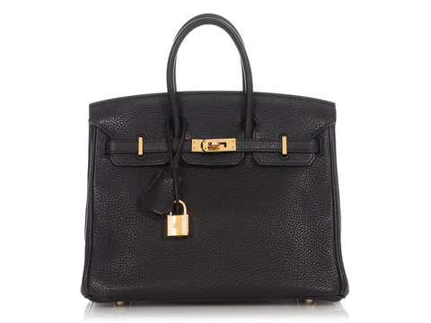 Hermès Black Togo Birkin 25