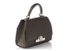 Moynat Dark Olive Gray Box Calfskin BB/Mini Réjane