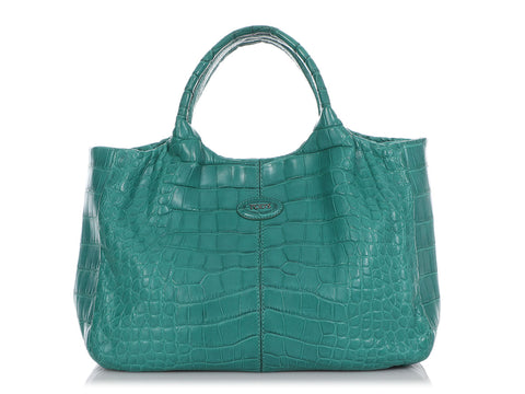 Tod’s Sirena Alligator Mini Shopping Tote