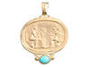 Tagliamonte 18K Yellow Gold Turquoise Angels Seller Pendant