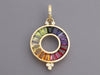 Temple Saint Clair Large Rainbow Celestial Color Wheel Pendant